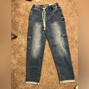Kohl's Relaxed Fit Blue Jeans with Drawstring